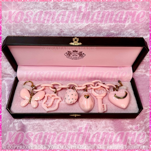 Juicy Couture Pink Vintage Charm Bracelet - Picture 4 of 16